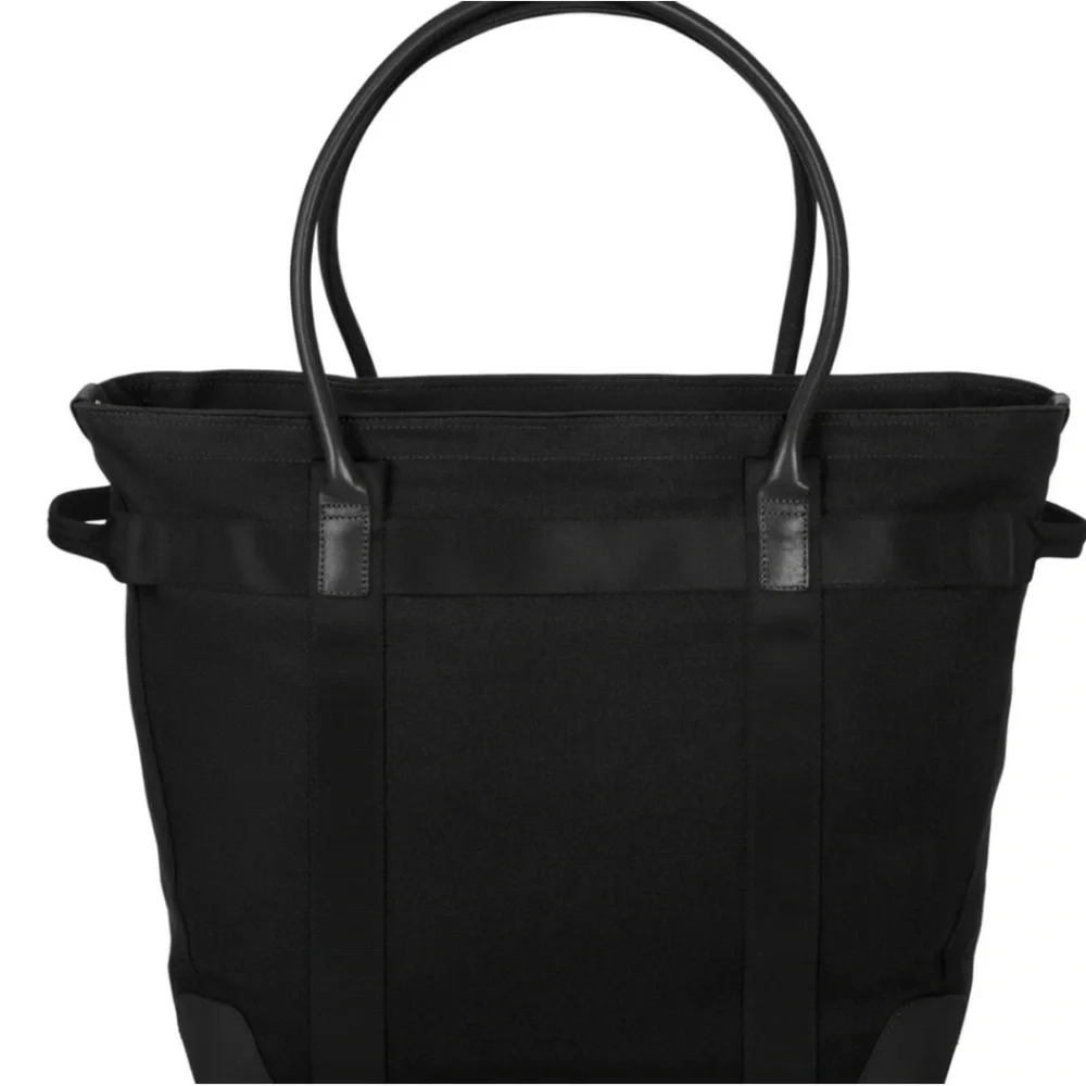 Brooks Brothers Black Wells Laptop Tote - Picture 2 of 9